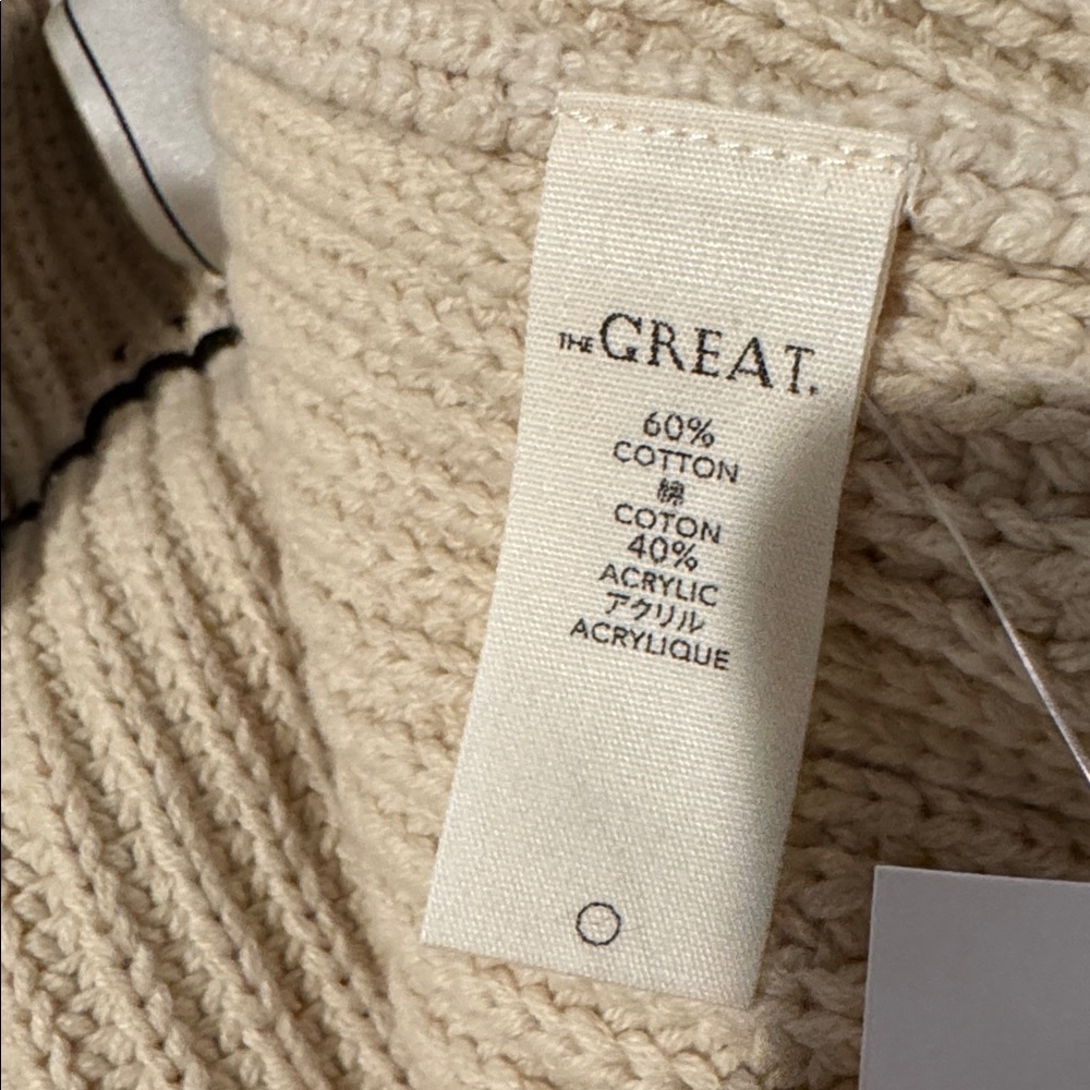 The Great. NWT The Horse Lodge Cardigan. Open cardigan with horse motif - Picture 9 of 12